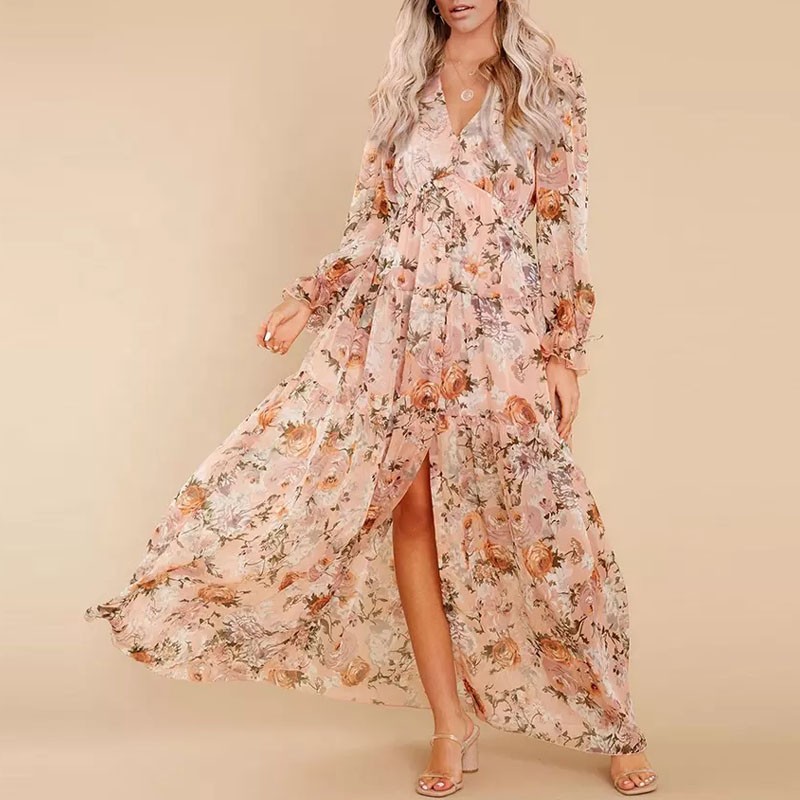 Floral Chiffon Dress