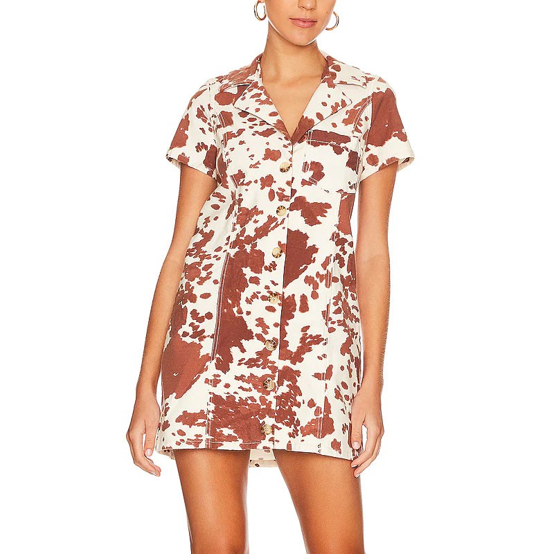 Cow Print Dress For Women