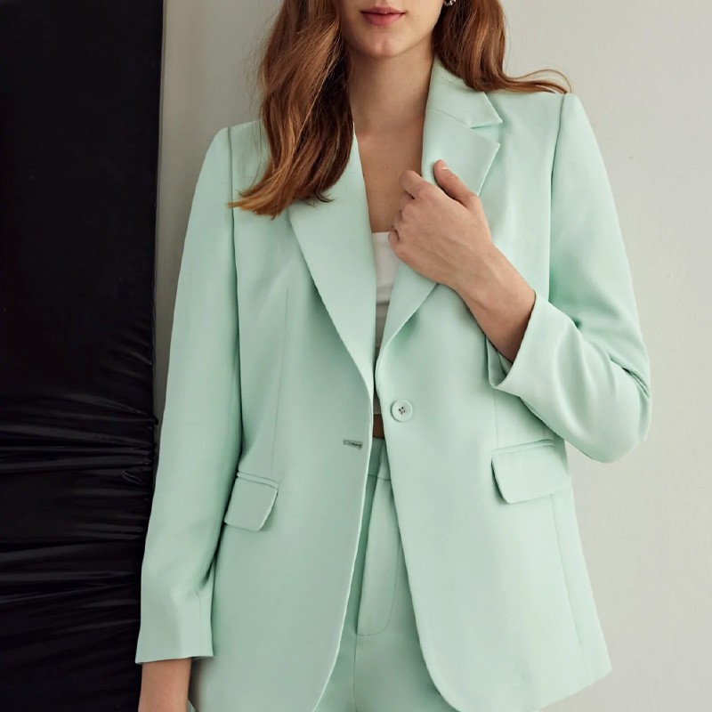 Fashion Ladies Puffer Blazers