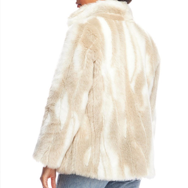 White Cropped Fleece Jacket