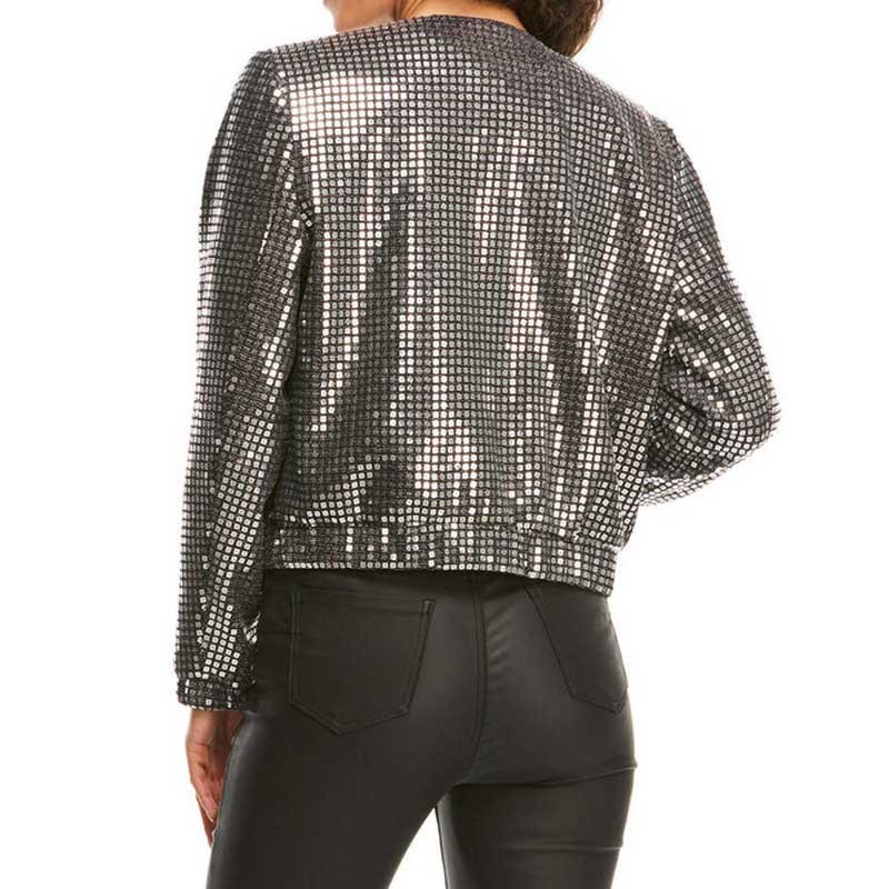 Retro Silver Puffer Jacket