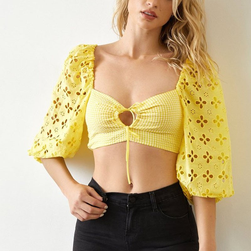 Low Neck Backless Blouse