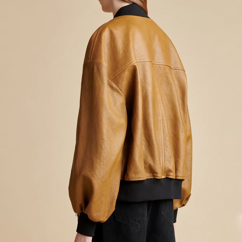 Brown Leather Jacket Shirt