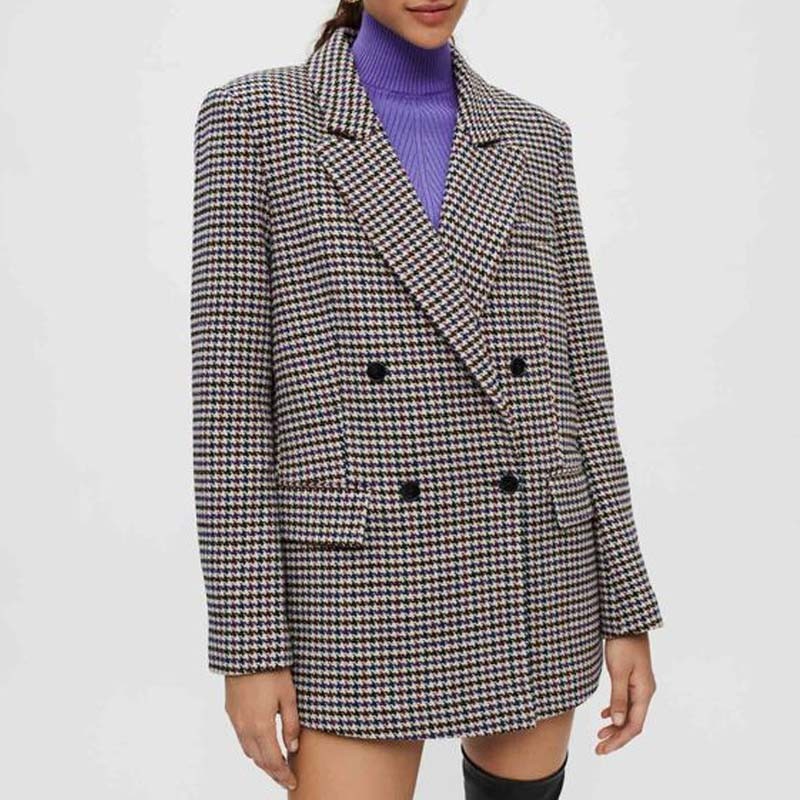 Women'S Long Plaid Coats & Jackets