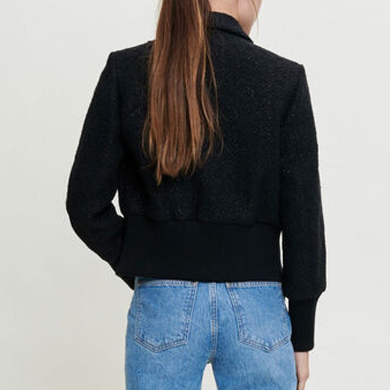 Black Trench Short Jacket