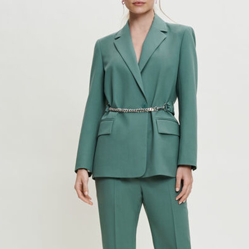 Olive Green Blazer Parka