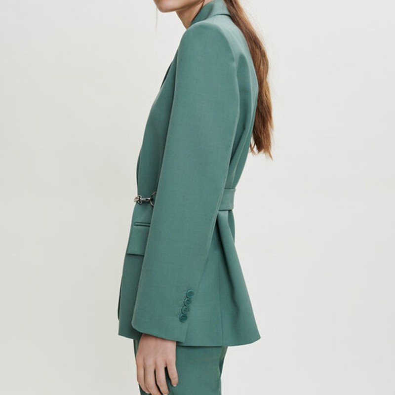 Olive Green Blazer Parka