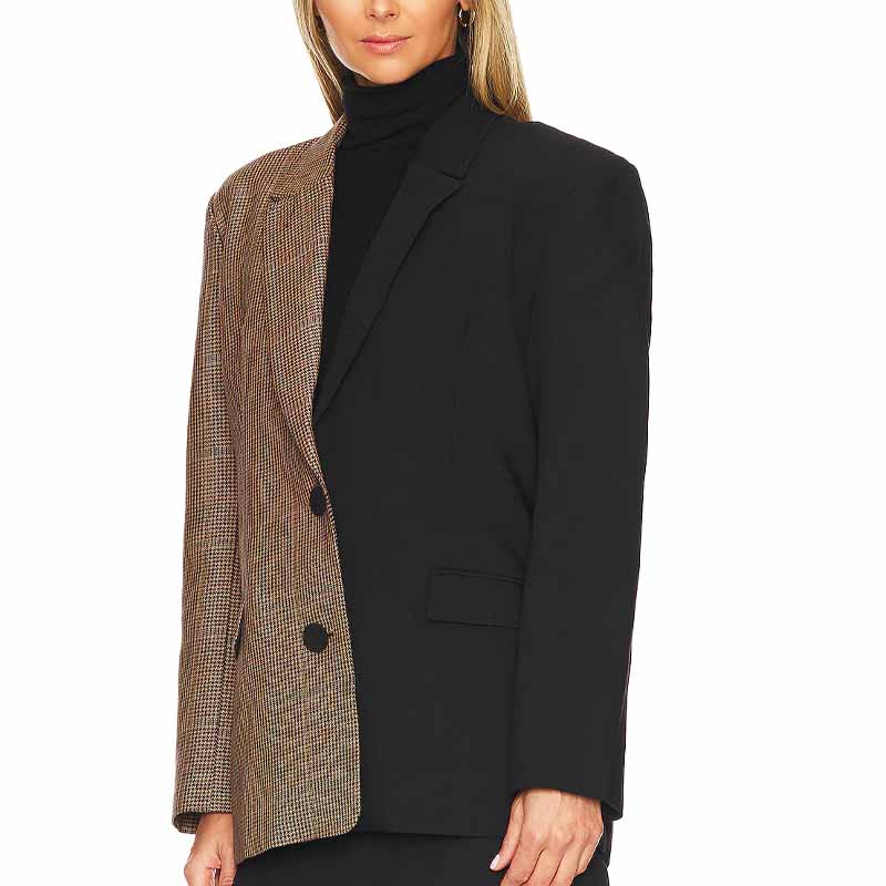 Plaid And Black Jacket