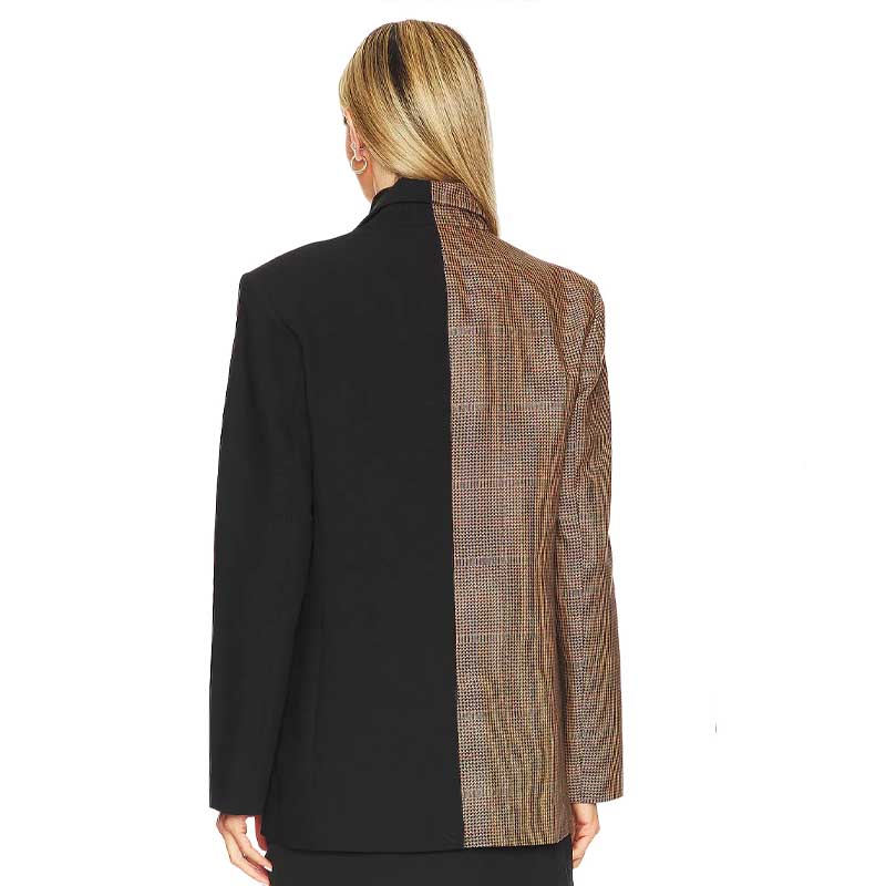 Plaid And Black Jacket