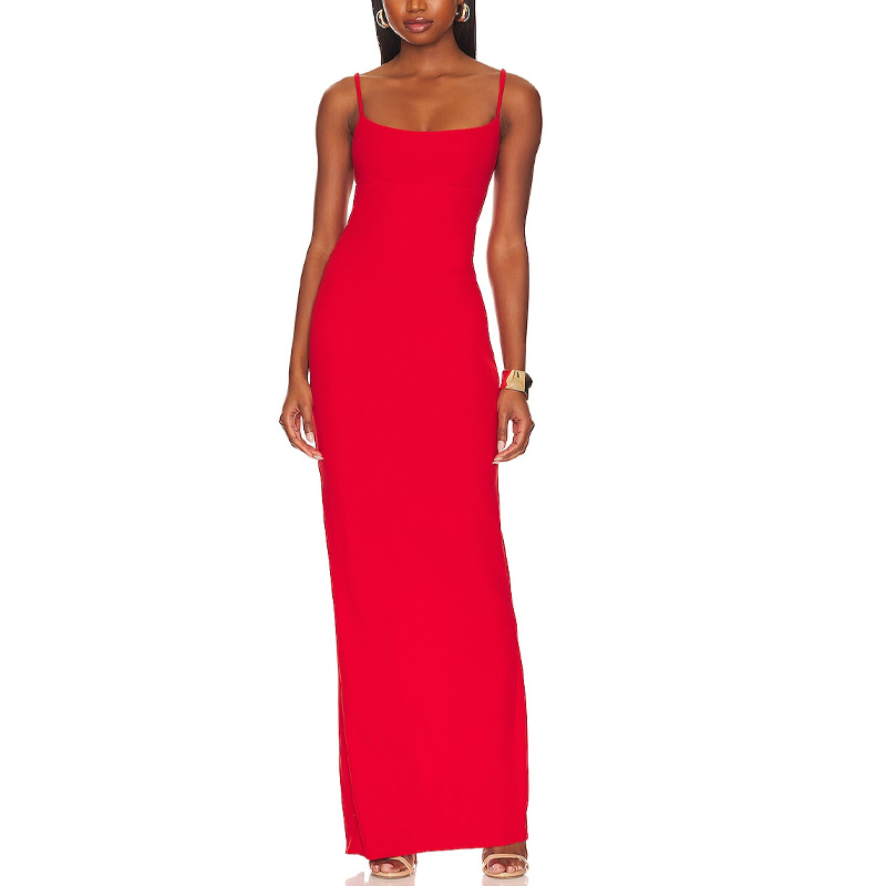 Red Ladies Special Occasion Pageant Maxi Dress