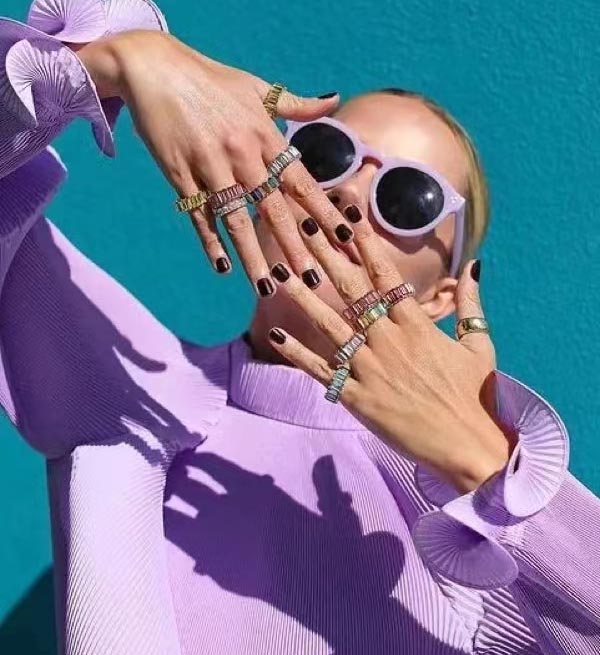 fashion elegant sexy purple blouse&top