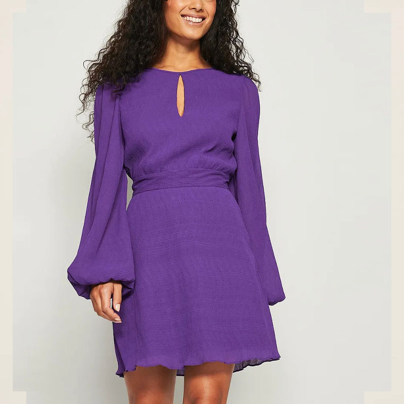 New Purple Mini Dress