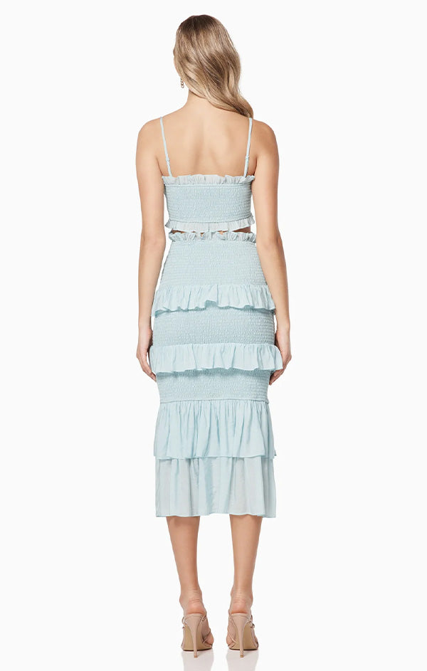 Sexy Bodycon Pleated Midi Dress For Women